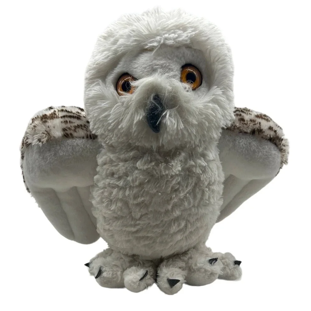 Wild Republic Snowy Owl Plush Stuffed Animal Realistic White Bird Toy